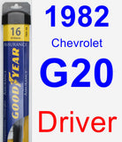 Driver Wiper Blade for 1982 Chevrolet G20 - Assurance