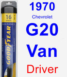 Driver Wiper Blade for 1970 Chevrolet G20 Van - Assurance