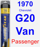 Passenger Wiper Blade for 1970 Chevrolet G20 Van - Assurance