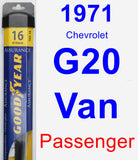 Passenger Wiper Blade for 1971 Chevrolet G20 Van - Assurance