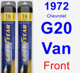 Front Wiper Blade Pack for 1972 Chevrolet G20 Van - Assurance