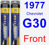 Front Wiper Blade Pack for 1977 Chevrolet G30 - Assurance