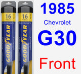 Front Wiper Blade Pack for 1985 Chevrolet G30 - Assurance