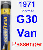 Passenger Wiper Blade for 1971 Chevrolet G30 Van - Assurance