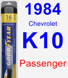 Passenger Wiper Blade for 1984 Chevrolet K10 - Assurance