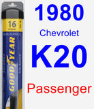 Passenger Wiper Blade for 1980 Chevrolet K20 - Assurance