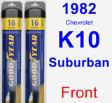 Front Wiper Blade Pack for 1982 Chevrolet K10 Suburban - Assurance