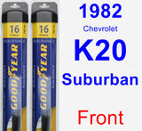 Front Wiper Blade Pack for 1982 Chevrolet K20 Suburban - Assurance