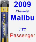 Passenger Wiper Blade for 2009 Chevrolet Malibu - Assurance