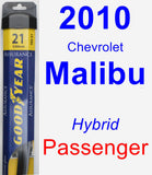 Passenger Wiper Blade for 2010 Chevrolet Malibu - Assurance