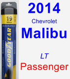 Passenger Wiper Blade for 2014 Chevrolet Malibu - Assurance