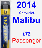 Passenger Wiper Blade for 2014 Chevrolet Malibu - Assurance