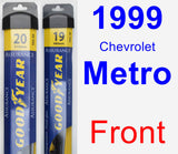 Front Wiper Blade Pack for 1999 Chevrolet Metro - Assurance