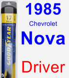 Driver Wiper Blade for 1985 Chevrolet Nova - Assurance