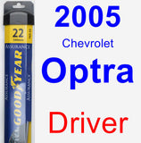 Driver Wiper Blade for 2005 Chevrolet Optra - Assurance