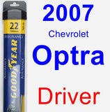 Driver Wiper Blade for 2007 Chevrolet Optra - Assurance