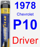 Driver Wiper Blade for 1978 Chevrolet P10 - Assurance