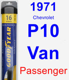 Passenger Wiper Blade for 1971 Chevrolet P10 Van - Assurance