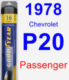 Passenger Wiper Blade for 1978 Chevrolet P20 - Assurance