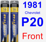 Front Wiper Blade Pack for 1981 Chevrolet P20 - Assurance