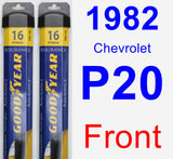 Front Wiper Blade Pack for 1982 Chevrolet P20 - Assurance