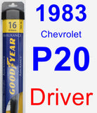 Driver Wiper Blade for 1983 Chevrolet P20 - Assurance