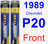 Front Wiper Blade Pack for 1989 Chevrolet P20 - Assurance