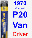 Driver Wiper Blade for 1970 Chevrolet P20 Van - Assurance