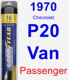 Passenger Wiper Blade for 1970 Chevrolet P20 Van - Assurance