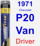 Driver Wiper Blade for 1971 Chevrolet P20 Van - Assurance