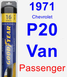 Passenger Wiper Blade for 1971 Chevrolet P20 Van - Assurance