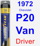 Driver Wiper Blade for 1972 Chevrolet P20 Van - Assurance