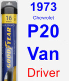 Driver Wiper Blade for 1973 Chevrolet P20 Van - Assurance