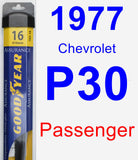 Passenger Wiper Blade for 1977 Chevrolet P30 - Assurance