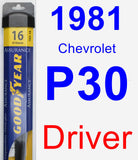 Driver Wiper Blade for 1981 Chevrolet P30 - Assurance