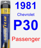 Passenger Wiper Blade for 1981 Chevrolet P30 - Assurance