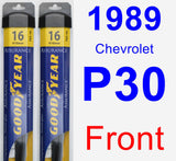 Front Wiper Blade Pack for 1989 Chevrolet P30 - Assurance