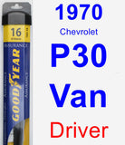 Driver Wiper Blade for 1970 Chevrolet P30 Van - Assurance