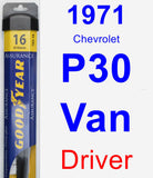 Driver Wiper Blade for 1971 Chevrolet P30 Van - Assurance