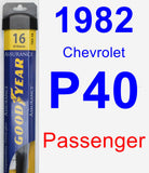 Passenger Wiper Blade for 1982 Chevrolet P40 - Assurance