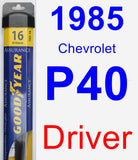 Driver Wiper Blade for 1985 Chevrolet P40 - Assurance