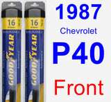 Front Wiper Blade Pack for 1987 Chevrolet P40 - Assurance