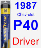 Driver Wiper Blade for 1987 Chevrolet P40 - Assurance