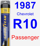 Passenger Wiper Blade for 1987 Chevrolet R10 - Assurance