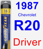 Driver Wiper Blade for 1987 Chevrolet R20 - Assurance