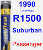 Passenger Wiper Blade for 1990 Chevrolet R1500 Suburban - Assurance