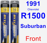 Front Wiper Blade Pack for 1991 Chevrolet R1500 Suburban - Assurance