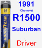 Driver Wiper Blade for 1991 Chevrolet R1500 Suburban - Assurance