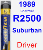 Driver Wiper Blade for 1989 Chevrolet R2500 Suburban - Assurance