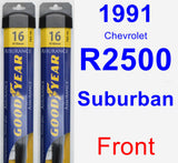 Front Wiper Blade Pack for 1991 Chevrolet R2500 Suburban - Assurance